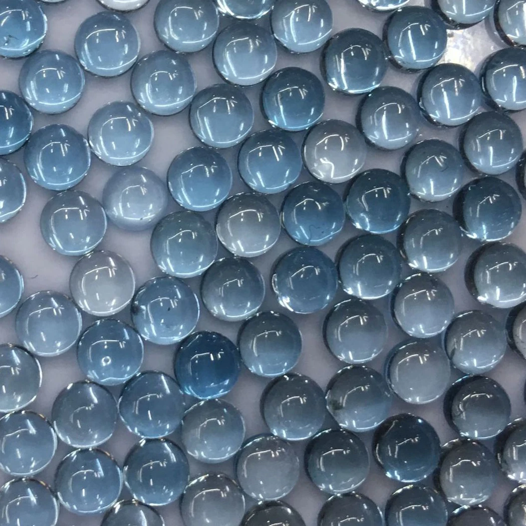 5 шт. Небесно Голубой топаз натуральный свободный драгоценный камень круглый 4 мм