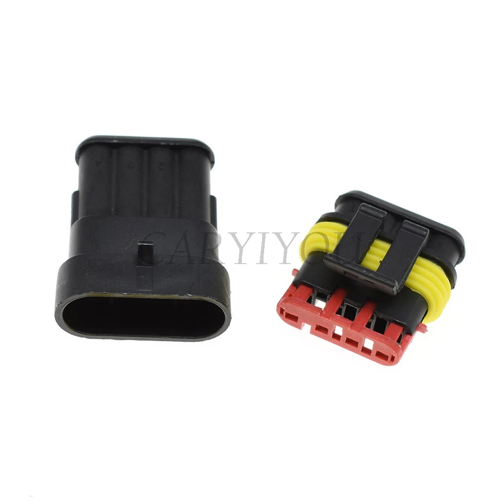 1 Set 4 Pin Way Tyco Amp Superseal Automotive Connector Sealed Waterproof Auto Female or Male Plug 282106-1 282088-1 | Обустройство
