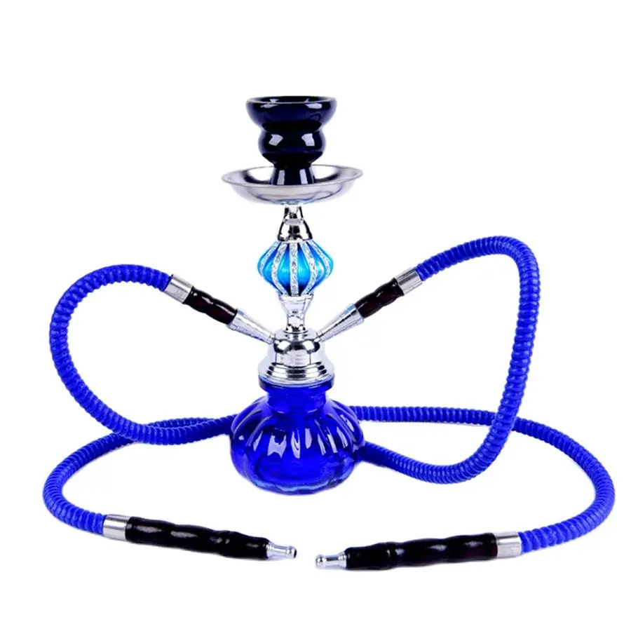 Двойной шланг для кальяна DEJAYA набор путешествий наргиле с чашей металлические