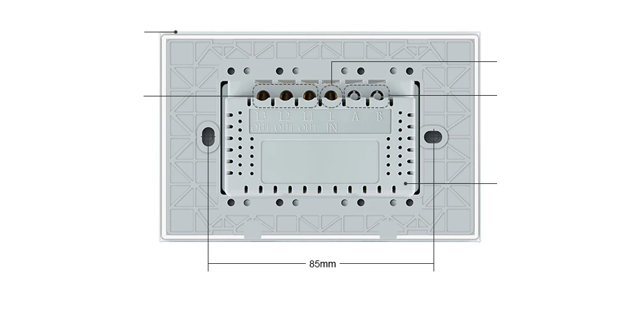 Производитель, Livolo настенный выключатель VL-C903-11, 3-ган 110~ 220V с украшением в виде кристаллов Стекло Панель AU/US Стандартный Сенсорный экран Управление настенный светильник