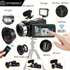 Видеокамера 4K 48MP 16X с цифровым зумом и встроенным подсветкой