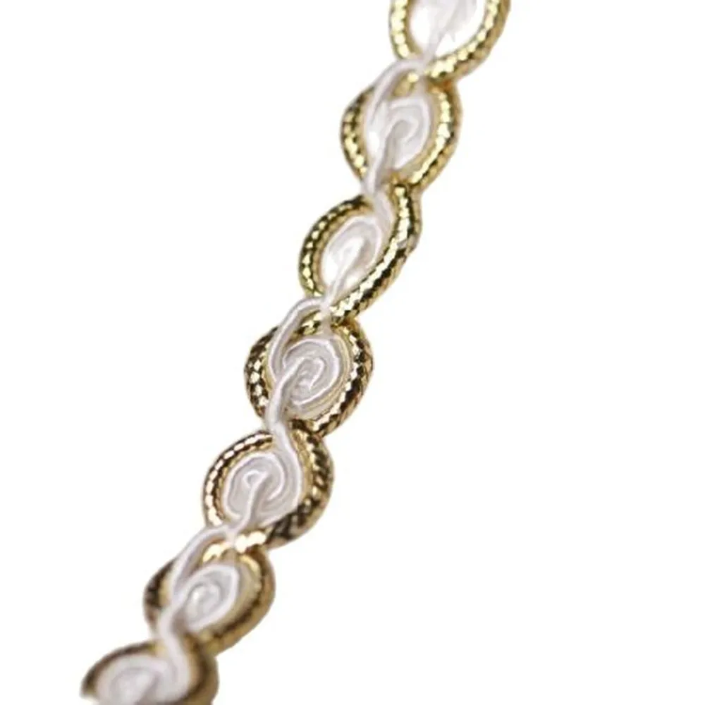 1 м последняя Золотая кружевная ткань аппликация лента см отделка из гипюра