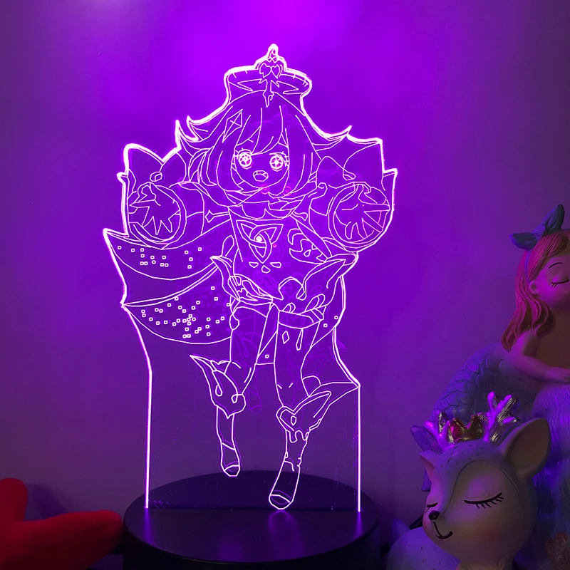

Genshin Impact Figure 3D Lamp Led Night Light for Home Decoration Gift Novelty 3D Table Lamp 002