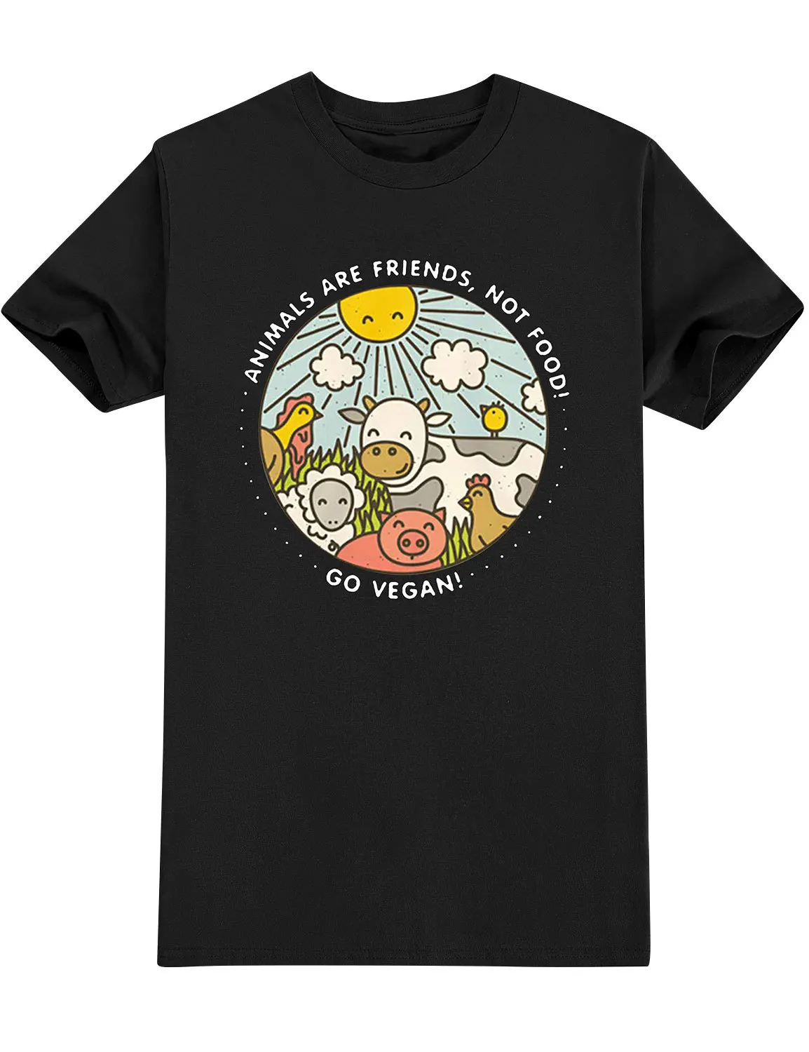 

Мужская/Женская модная футболка Wearepinky, Забавные футболки в стиле High Street 90-х с круглым вырезом, буквами, аппликациями и надписью «Animal ARE FRIENDS»