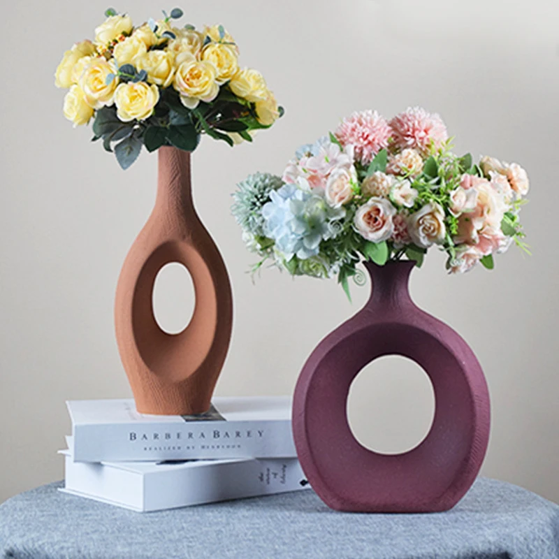 Минималистичная керамическая ваза в скандинавском стиле Современная