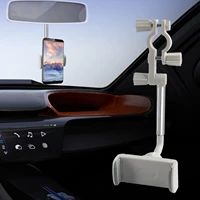360 Degrees Car Rearview Mirror Mount Phone Holder for iPhone Samsung Adjustable GPS Seat phone Holder Universal Extending Stand