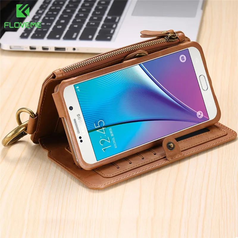 Чехол Кошелек FLOVEME для Samsung Galaxy Note 20 Ultra 10 9 8 S20 S10 S9 S8 Plus S7 S6 Edge|case for samsung|case brandcase |