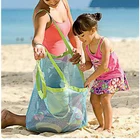 Большая Сетчатая Сумка для хранения детских игрушек, пляжная сумка для игрушек, пляжный инструмент для дноуглубления песка, Детская сумка для хранения через плечо, женская сумка для покупок