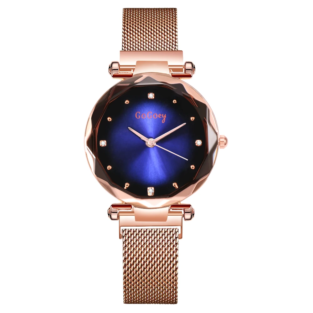 

Gogoey Watch Women Elegant Quartz Wristwatch Womens Watches Luxury Dress Reloje Crystal Mujer Metal Steel Clock Feminino Relogio
