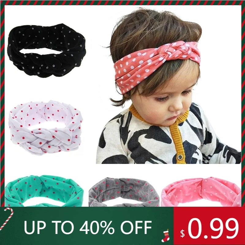 

Toddler Girl Kids Hairband Turban Knitted Knot Cross Headband
