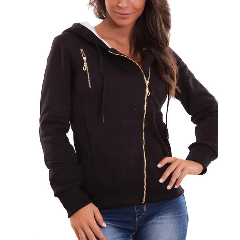

2020 Winter coat women Solid Color Long Sleeve Zipper Fly Casual Outwear Pockets Oversize Bandage Hooded Ladies Jackets
