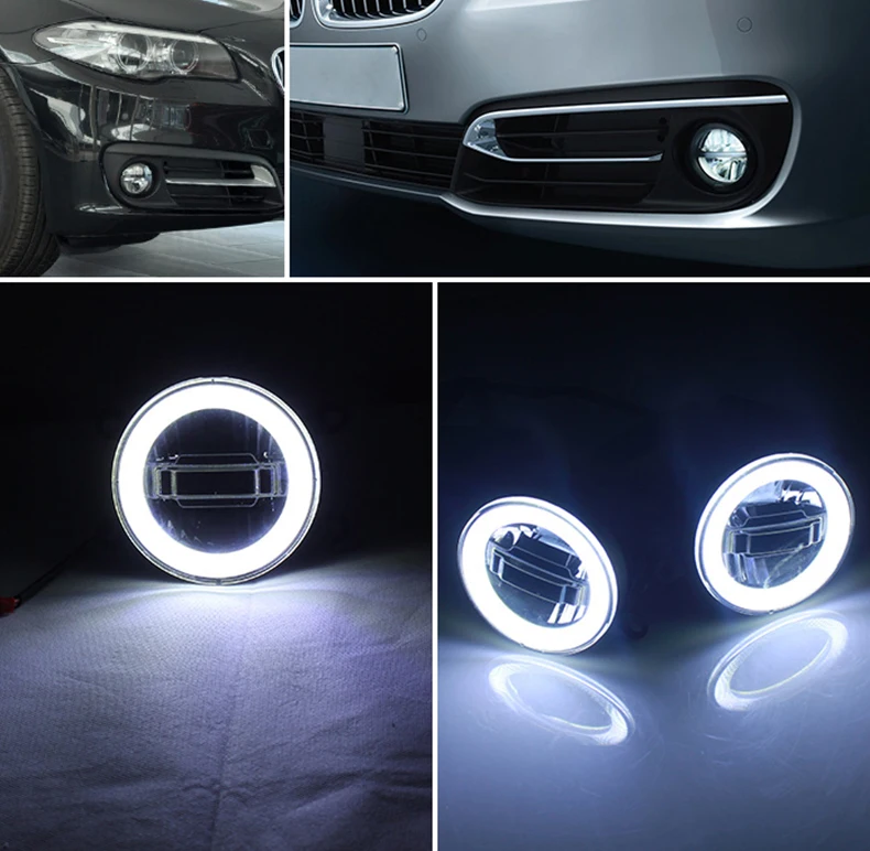 Авто светодиодный фонарь для глаз ангела дневного света Автомобильный противотуманный прожектор для Mazda BT-50 bt50,3-в-1 функции