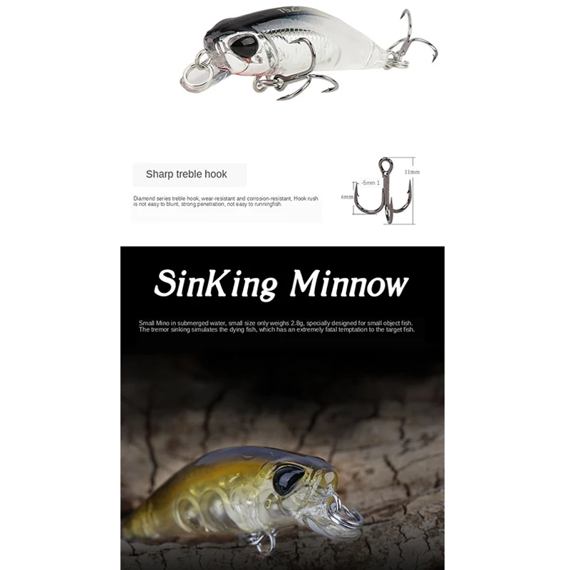 

2021 Fishing Lure Minnow Weights 2.8g Steel Ball Sound Inside Isca Artificial Saltwater Lures For Pike Fish Mino Floating Baits