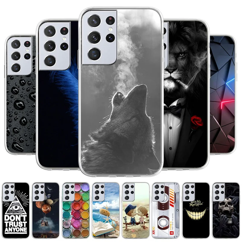 

For Samsung S30 Ultra Case Silicon TPU Coque On Samsung Galaxy S30 Ultra Galaxy S21 Ultra 6.8 inch Cool Painted Soft Cases