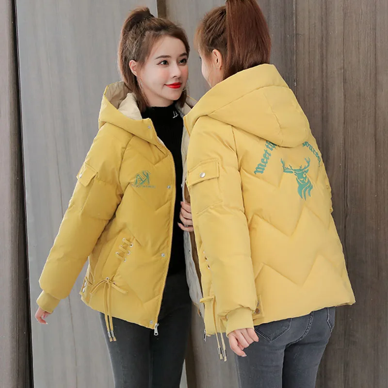 Women's Coat Hooded Parkas 2022 New Winter Jacket Down Cotton Padded Jacket Coat Warm Thick Parka Female Overcoat Outwear
