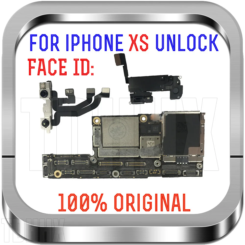 Большая ПЗУ для iPhone XS материнская плата разблокированная бесплатно да/нет распознавания лица ID используется ок основная логическая плата хорошая работа