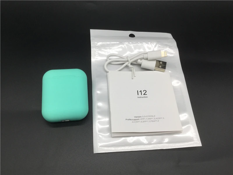 i12 ON green only Оригинальные i12 TWS беспроводные наушники Bluetooth гарнитура невидимые наушники для смартфона pk i11 i7s i20 i60 i30 - Цвет: i12 ON green only
