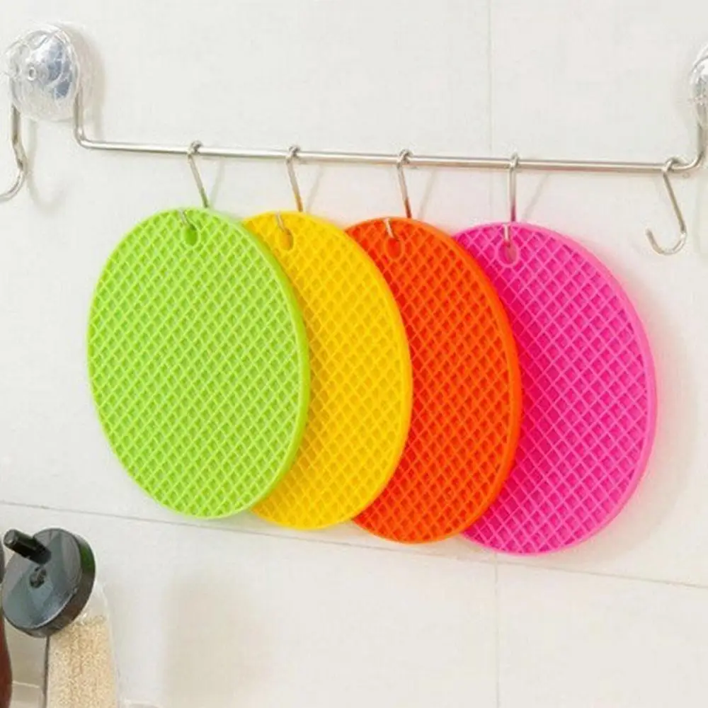 

80% HOT SALE Silicone Round Shape Insulation Anti-Slip Heat Pad Coaster Bowl Pan Place Mat