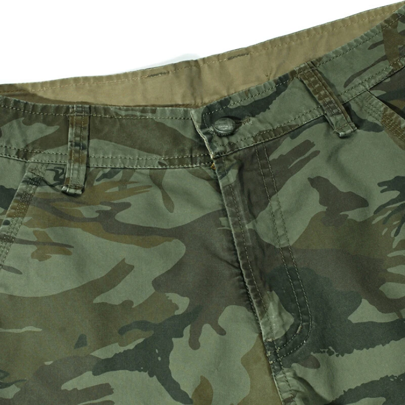 Шорты-карго мужские камуфляжные повседневные армейские штаны в стиле милитари
