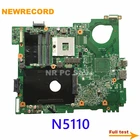NEWRECORD CN-0G8RW1 0G8RW1 G8RW1 для 15R N5110 Материнская плата ноутбука PGA988 HM67 DDR3 Главная плата полный тест