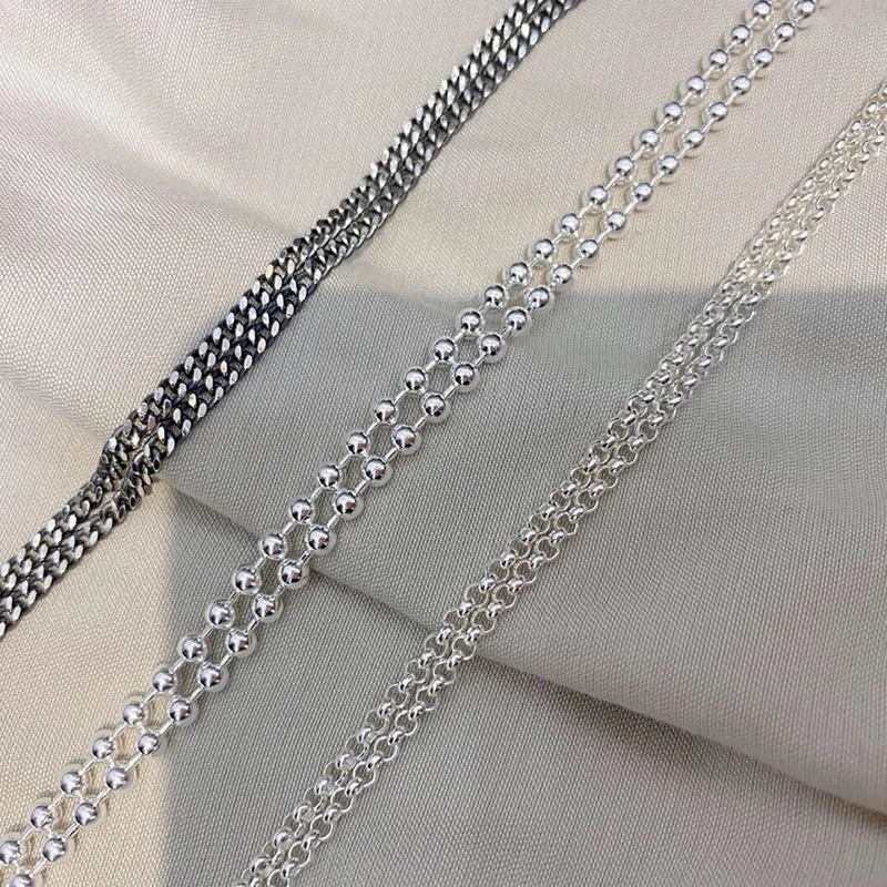

S925 Sterling silver Jewelry High-end design rectangular necklace 1:1 original Luxury brands LOGO classical charm Holiday gifts