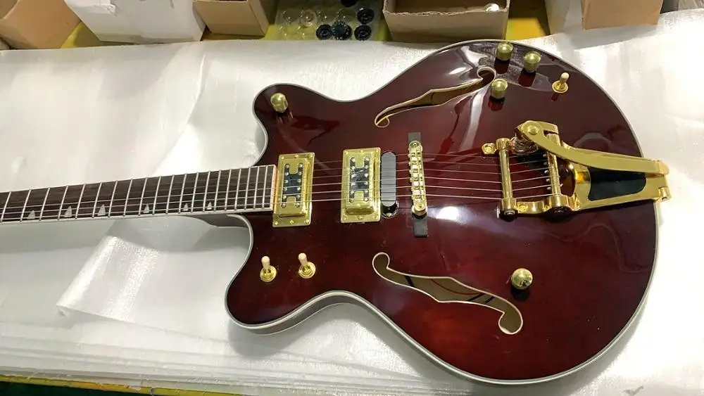 Новые производители сделанные на заказ полуполые джазовые электрогитары F