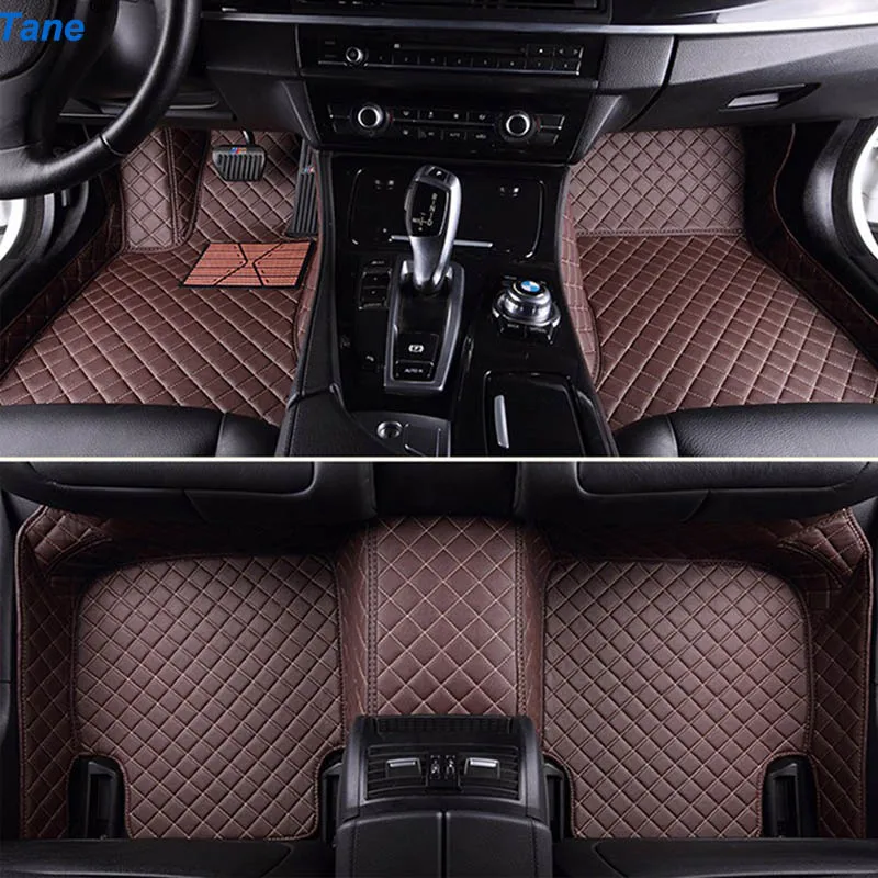 COLOR 6 Tane кожаные автомобильные коврики для mercedes w245 w169 ml w163 w164 w246 slk r171 cls w219 w212 w245 cla gla аксессуары ковер - Название цвета: COLOR 6