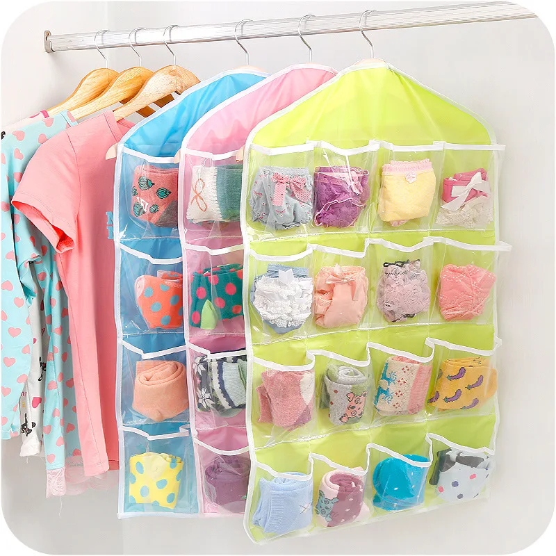 Storage bag 6 карманная подвесная сумка-Органайзер для гардероба, прозрачная сумка для хранения, дверная настенная прозрачная сумка для обуви, сумка-вешалка - Цвет: Storage bag