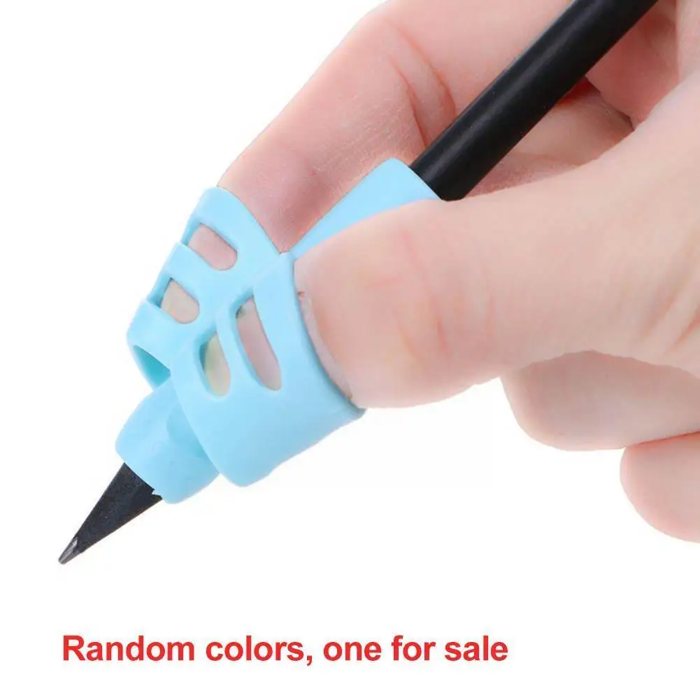 

Держатель для ручек на два пальца для учеников начальной школы, мягкая ручка для детей, резиновый держатель для письма, карандаш I0t9