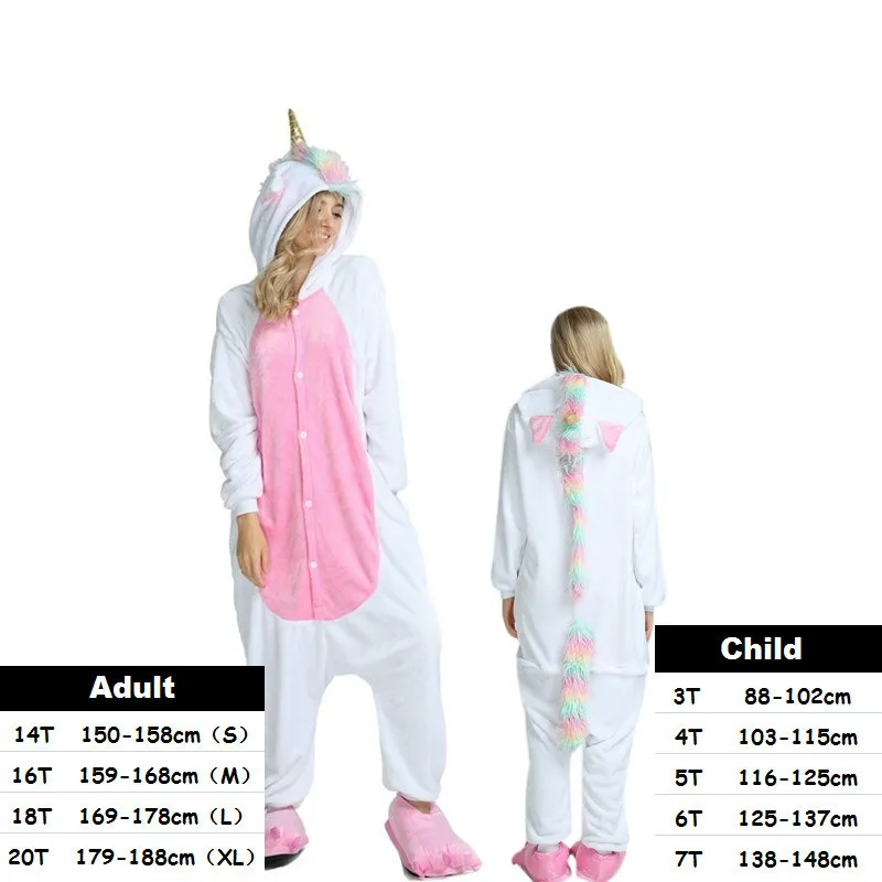 Одежда для маленьких девочек пижамы с единорогом мальчиков зимние женские