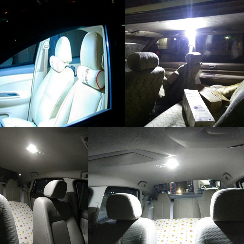 C5W Cob T10 W5W 194 Ba9s 24Led белая лампа для автомобиля Led парковочный Авто интерьерный