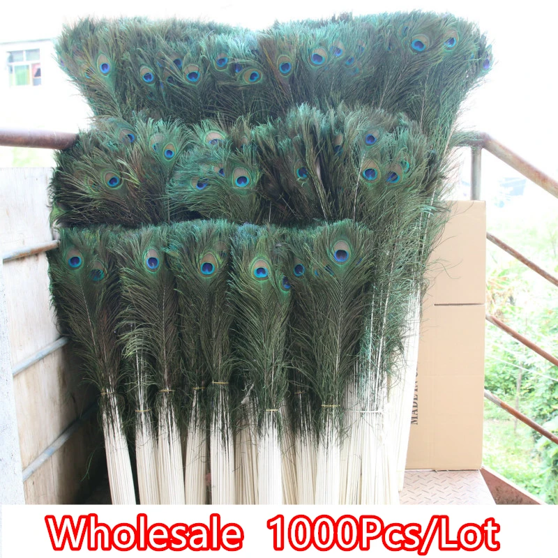 1000 шт./лот оптовая продажа натуральных павлиньих перьев Deyd для рукоделия Декор