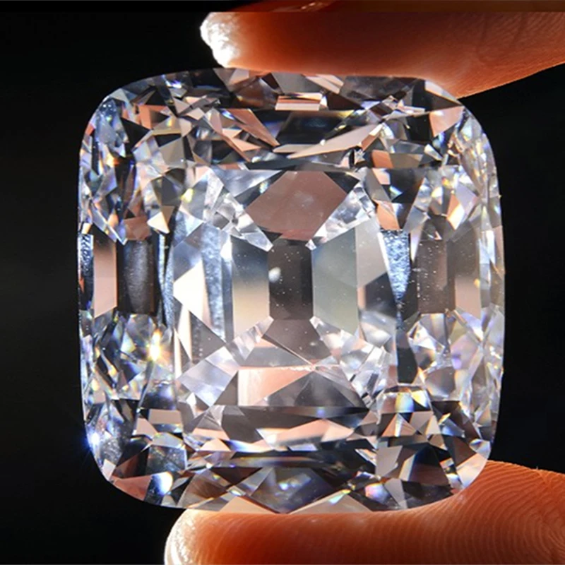 

8mm S925 Fine Jewelry Sterling Silver Cushion Cut Pendant Necklace Lab-created diamond Carat Engagement Wedding Proposal Gift
