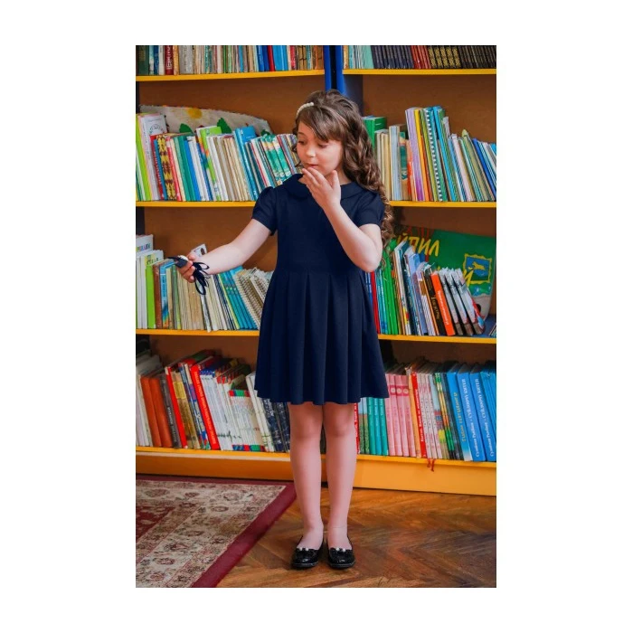 Платье школьное &quotLadetto&quot (цвет: темно-синий размер 32 рост 134 см) | Тематическая