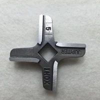 stainless steel 2 pieces meat grinder spare parts 5 blade mincer knife fit bosch philip ss420 ss420