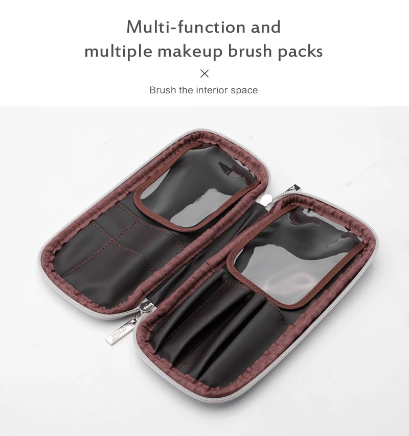 1 шт. Модный чехол для кистей макияжа из искусственной кожи дорожная подставка