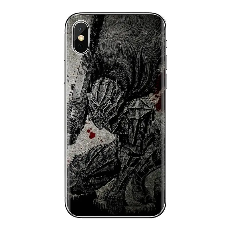 Крутой Берсерк ГАТС аниме прозрачный ТПУ чехол для Xiao mi 6 A1 Max x 2 5X 6X красный Note 5 5A 4X
