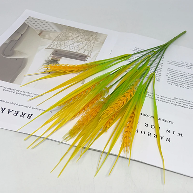 Искусственная пшеница цветок с шипами букет из риса пшеничная солома