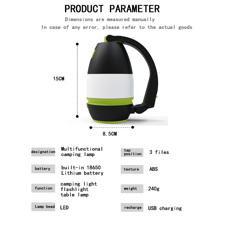 3 в 1 аварисветильник светодиодный фонарь | Лампы и освещение