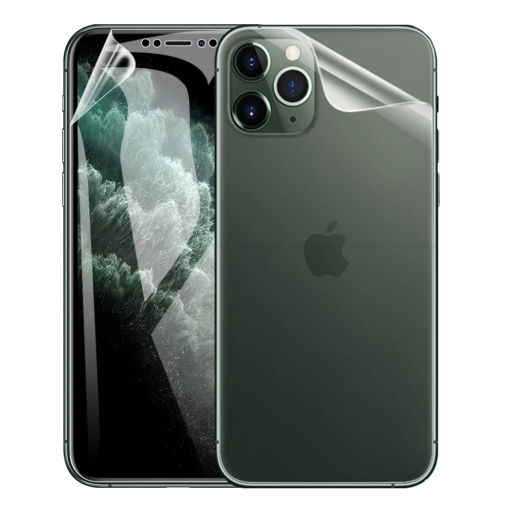 Гидрогелевая пленка для iPhone X XR XS Max 11 Pro 8 7 6 6s Plus 11|Защитные стёкла и плёнки