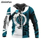 Красивые мужские толстовки Makita с 3D рисунком, повседневный Свитшот унисекс, пуловер в стиле Харадзюку, женский спортивный костюм, куртка 4