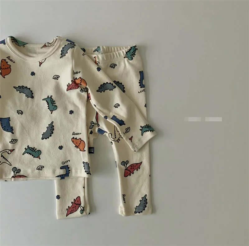 

Newborn Boys Girls Sets Children Clothes Of Sleepwear Pure Color Cotton Children Pajamas Set Children's Suit Baby Clothes Sets