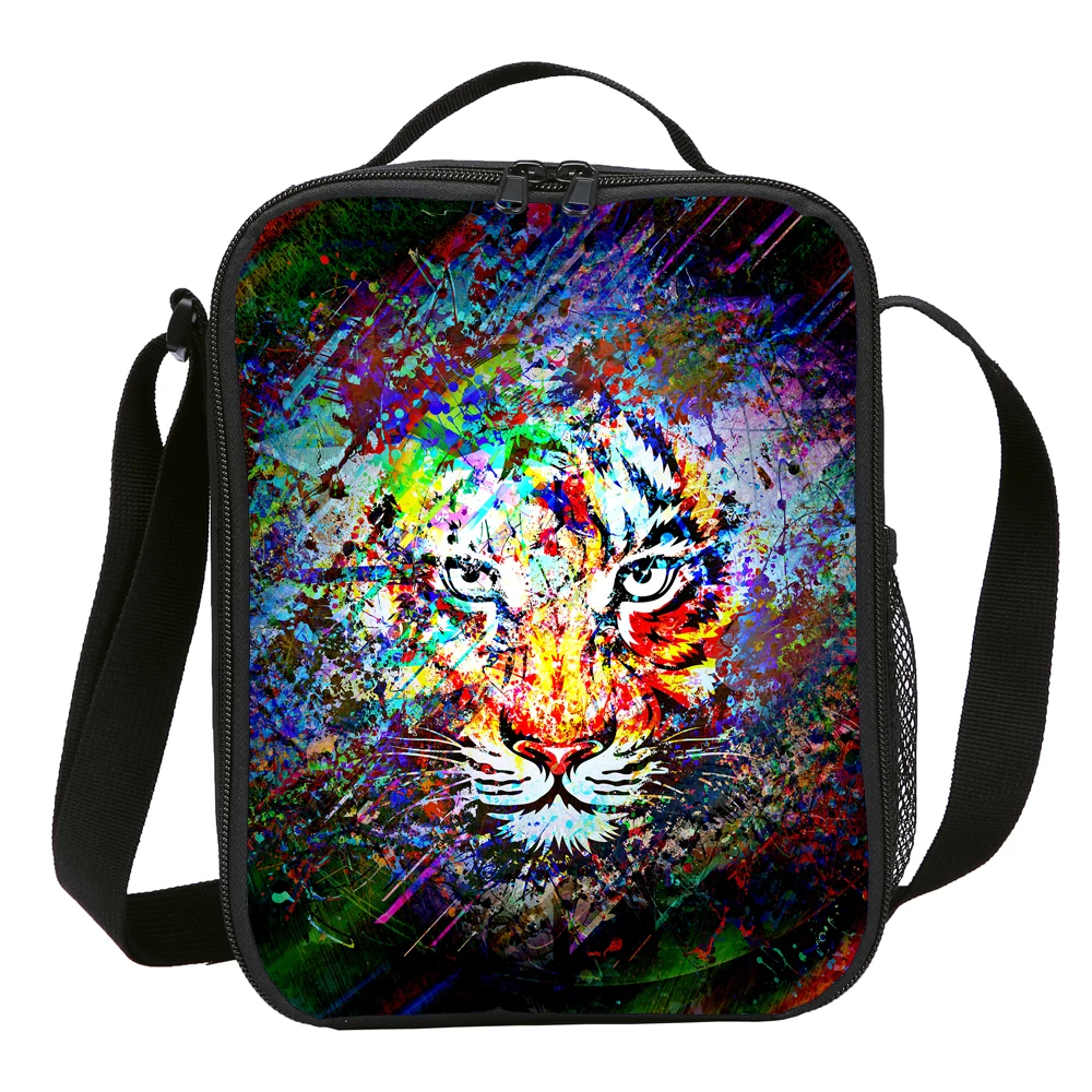 Детский Ланч бокс с животными термальная Сумка тоут для еды дикая сумка через