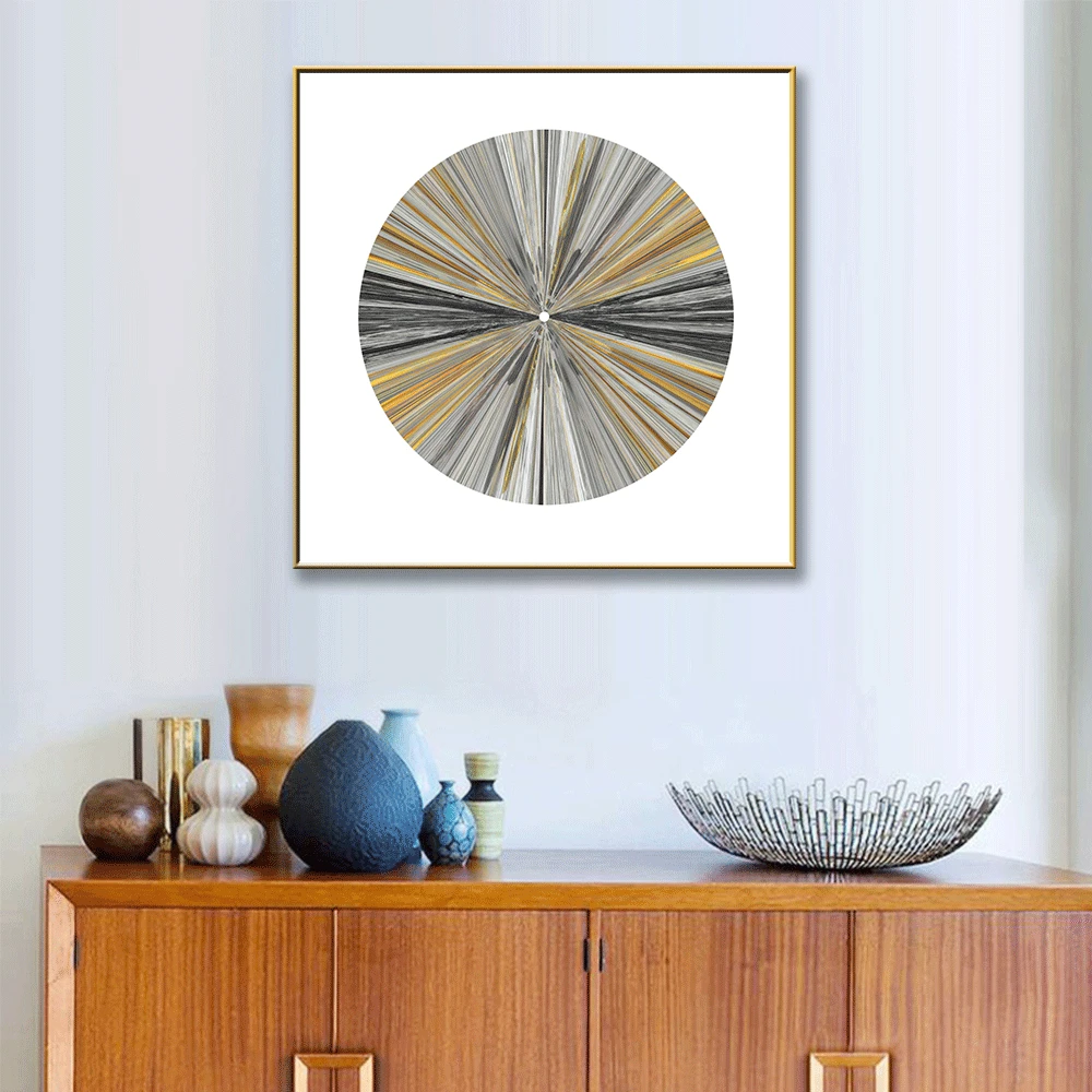 Мультфильм круговой диаграммы Скандинавское украшение домашний холст искусство