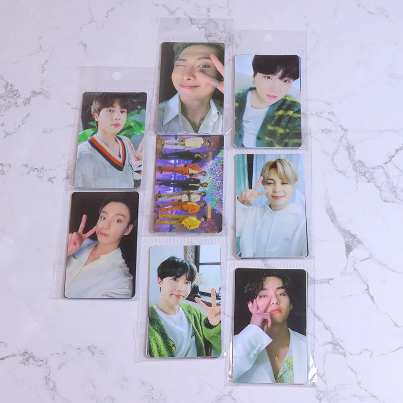 

Kpop Idol Bangtan Boys BE Korea Card PVC Photocards Lomo Card печатные карты Корейская мода для мальчиков постер картинка открытка оптом