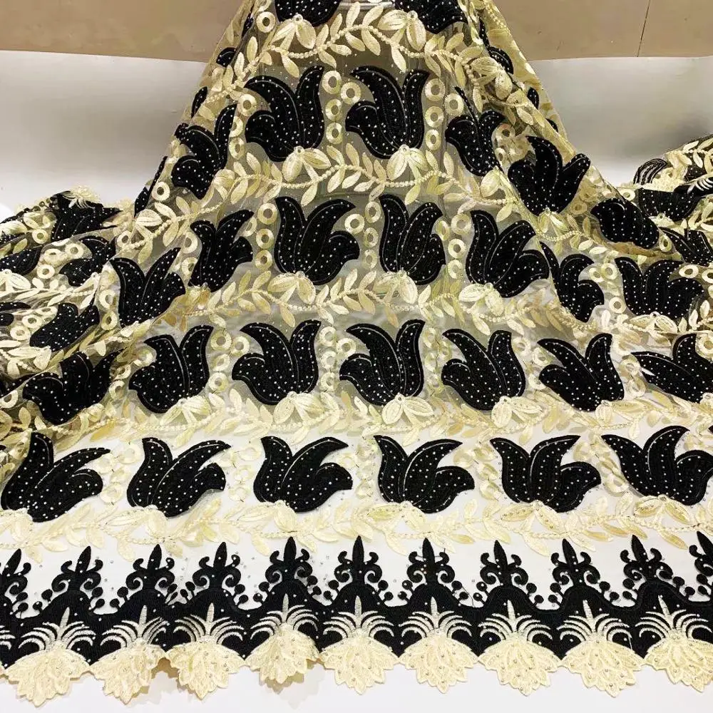 

CS Swiss voile laces African Fabric 2020 Special Nigerian French Fabric High Quality Nigeria Tulle cord Lace Fabric Best Selling