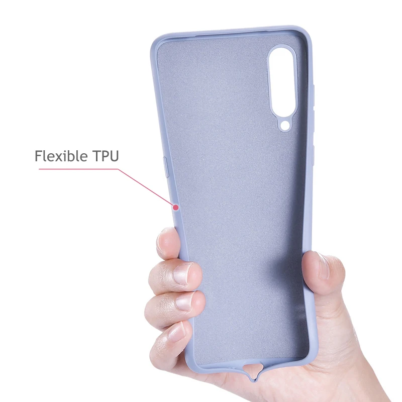 For Xiaomi Mi 9 Soft TPU Shockproof Cover Liquid Silicone Cases For Xiaomi Mi9 Mi 9 Lite SE Case Covers