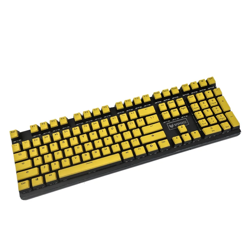 

OEM Profile 108 Key ANSI 104 61 87 TKL PBT Non Shine Through Pudding GK61 Keycaps For Mechanical Keyboard 60% Keycap GK61X DIY