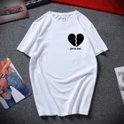 Футболка Payton Moormeier унисекс с изображением разбитого сердца, уличная одежда в стиле хип-хоп, топ с коротким рукавом