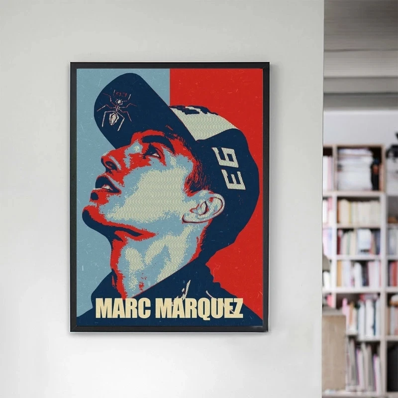 

Painting Wall Art Marc Marquez Printed Handsome Boy Rapper Cool Poster Modular Canvas Home Decoration Pictures For Living Room